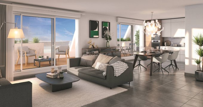 Achat / Vente programme immobilier neuf Beauzelle quartier Andromède au pied du tramway (31700) - Réf. 6962