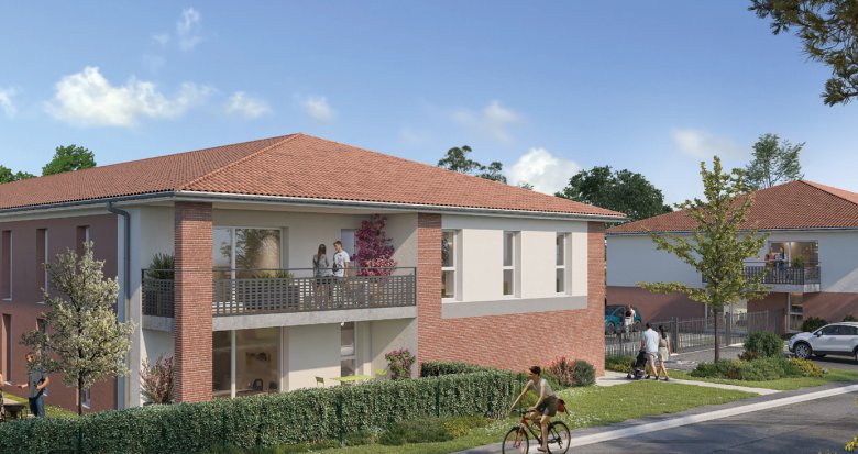 Achat / Vente programme immobilier neuf Aucamville à 10 min en voiture du métro et du centre commercial (31140) - Réf. 13854