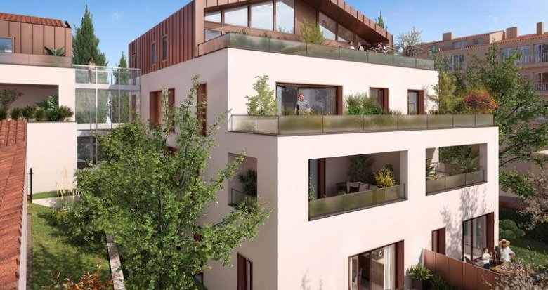 Achat / Vente programme immobilier neuf Toulouse à 12 min à pied du jardin Pierre Goudouli (31000) - Réf. 8556