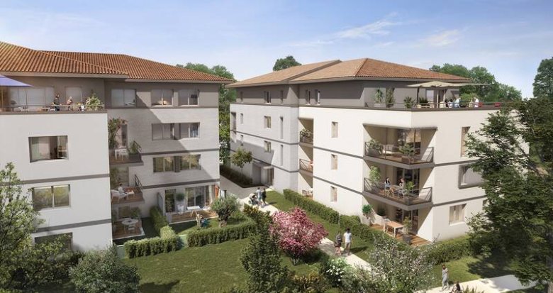 Achat / Vente programme immobilier neuf Tournefeuille un écrin de verdure à 400m de la Mairie (31170) - Réf. 8182